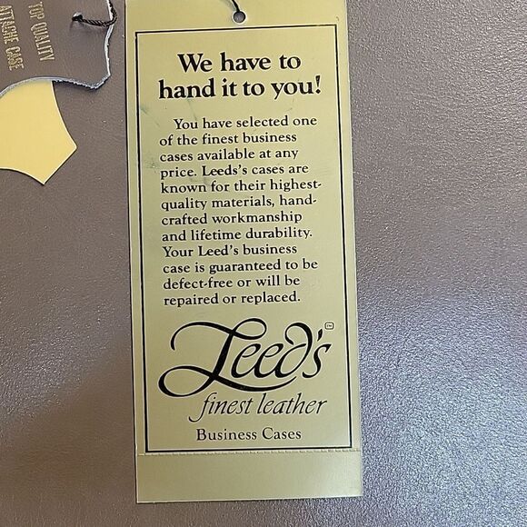 Leed's Finest Leather Two In One Portfolio Business Case NIB - Picture 10 of 10